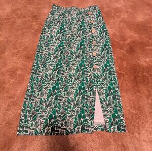 Anthropologie Hutch Toucan Button Skirt Size 0